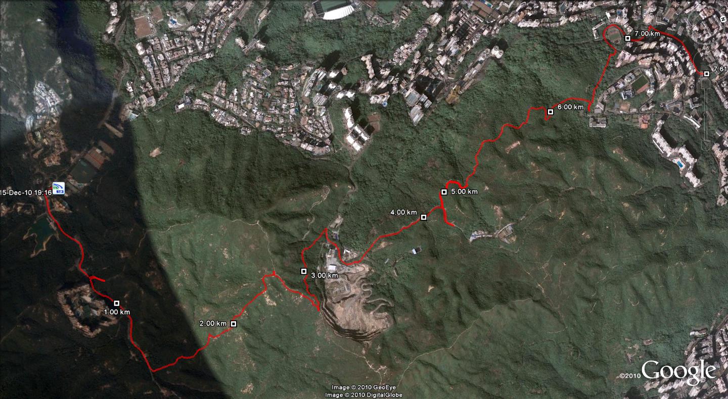 LSW 1766 Cricket Club to North Point 101215 7.61km 74mins