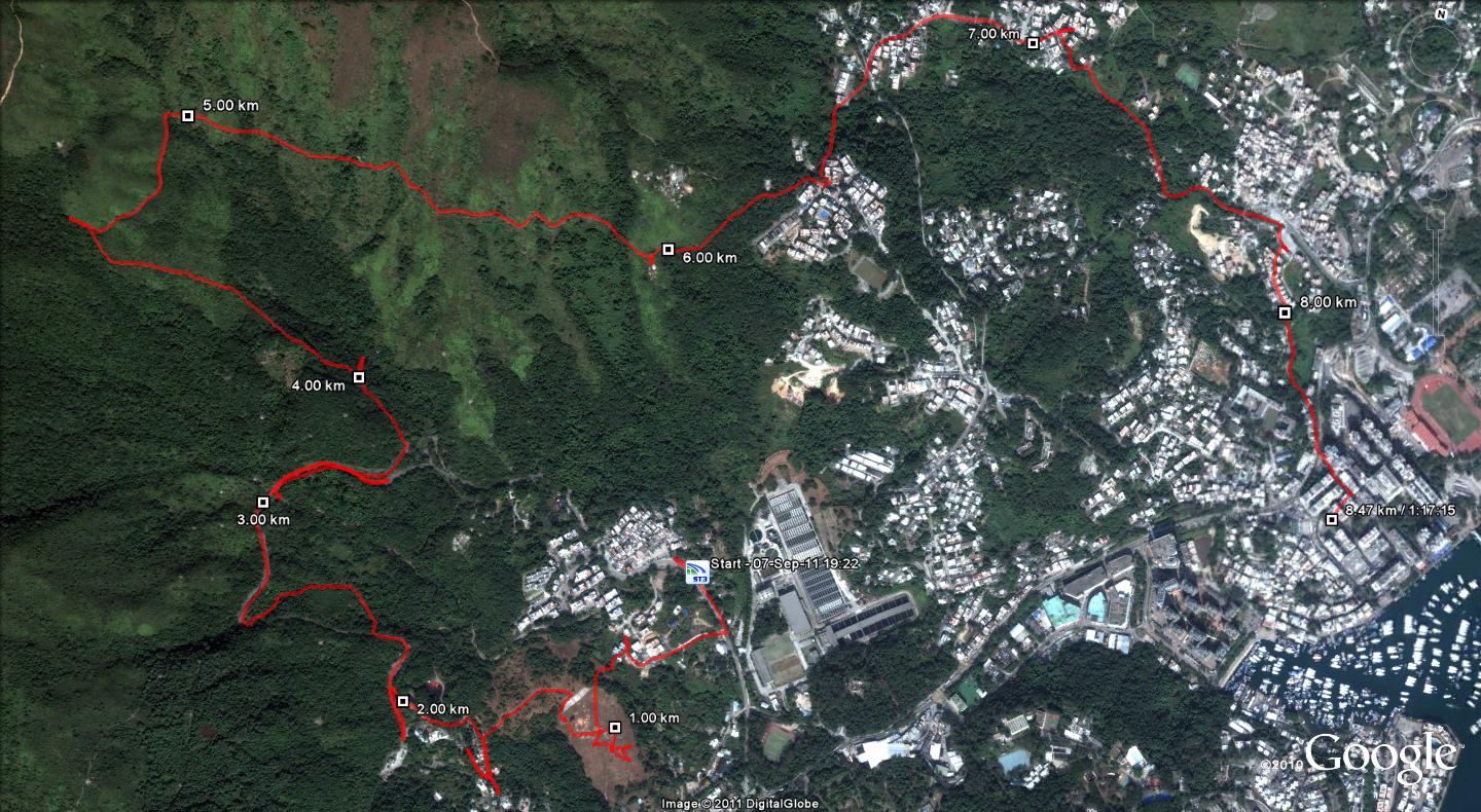 Sai Kung 110907 8.47km 77min