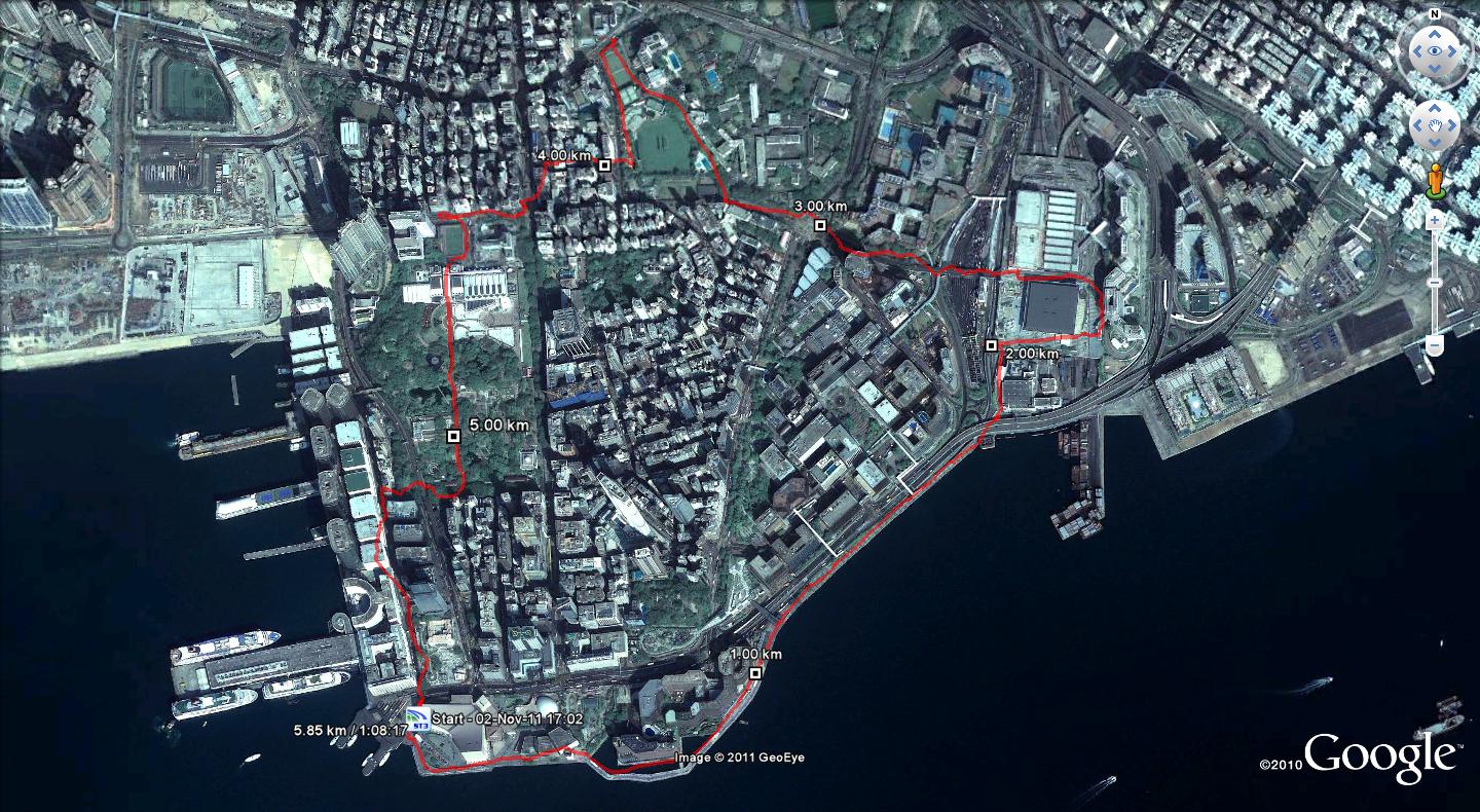 Tsim Sha Tsui 111102 2.85km 28min