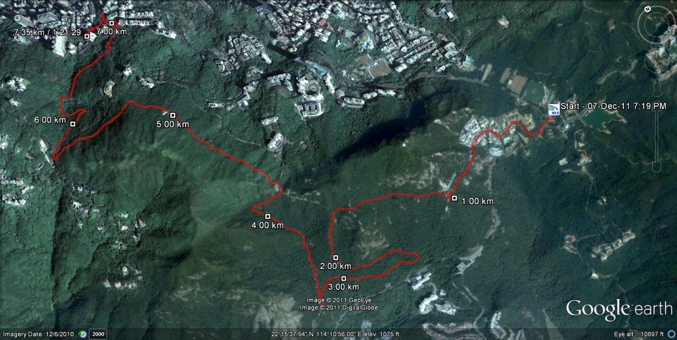  HKCC to Wanchai 111207 7.35km 81min