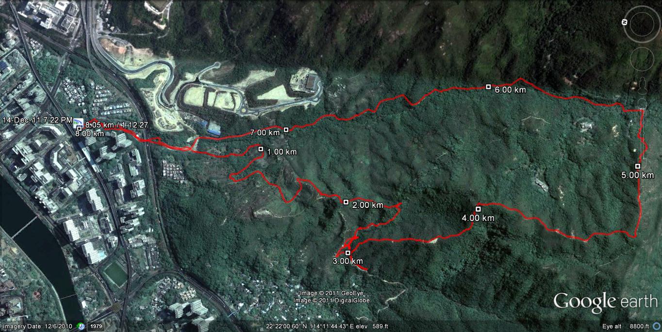 Sha Tin Wai 111214 8.05km 72min