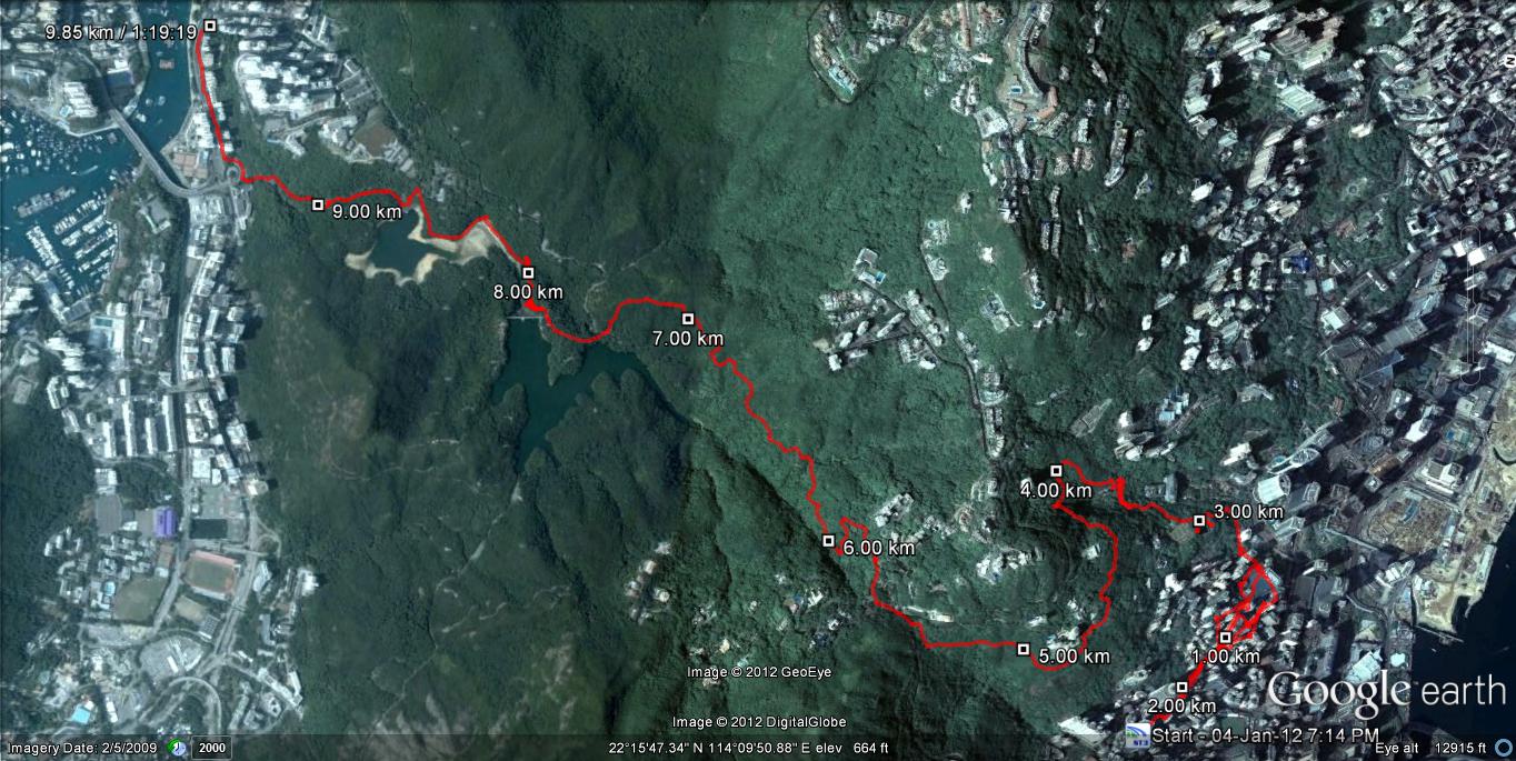 4 Hopewell Centre to Aberdeen 120104 9.85km 79mins