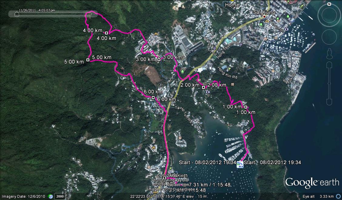 LSW 1829 Pak Sha Wan 7.31km 75min