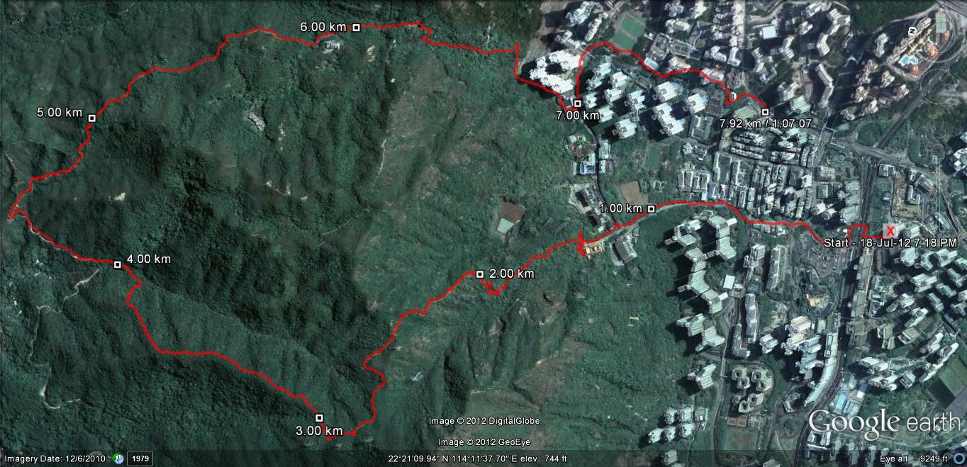 Wong Tai Sin 120718 7.92km 67mins