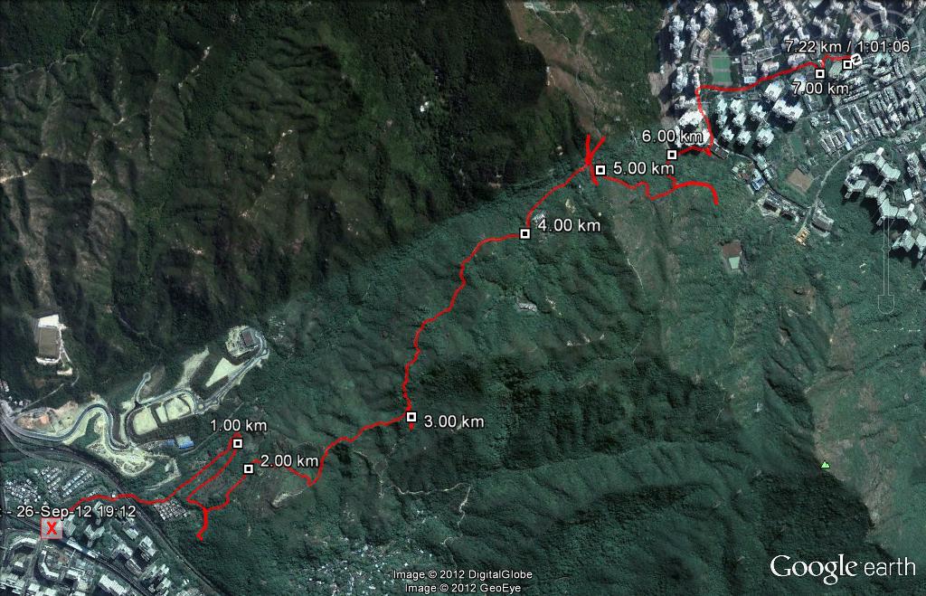 ShaTinWai 120926 7.22km 61mins