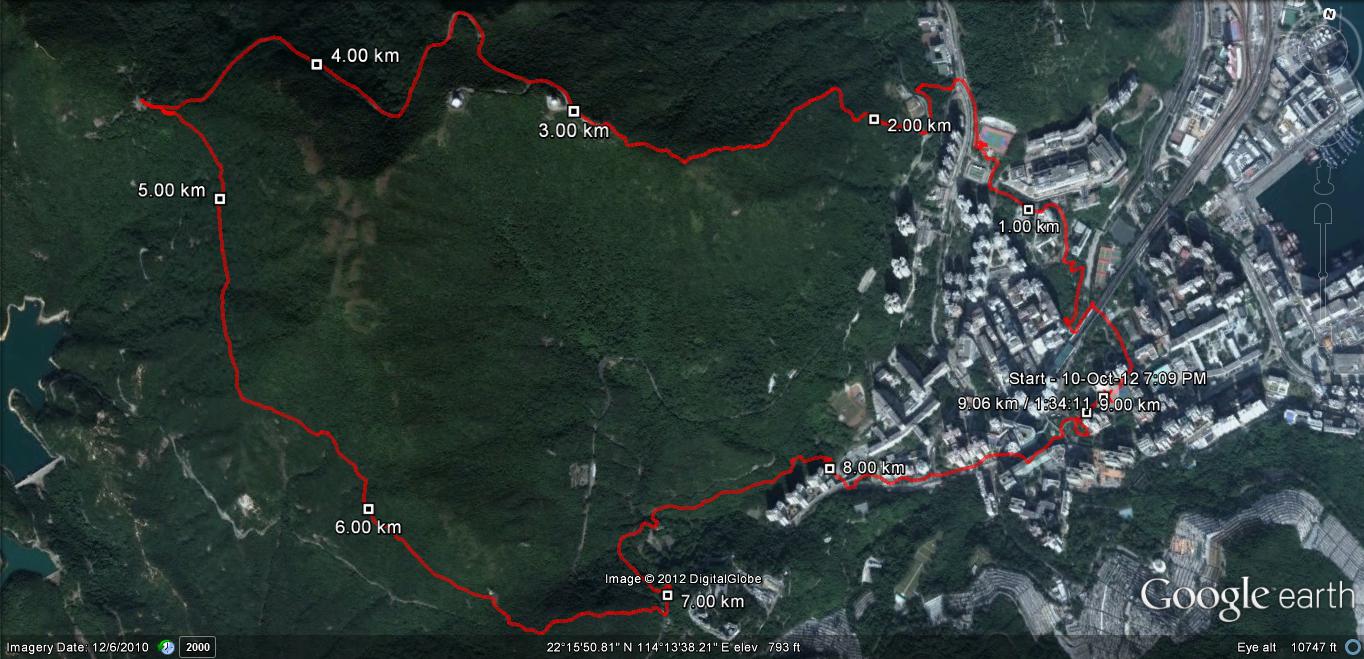 Chai Wan 121010 9.06km 94mins