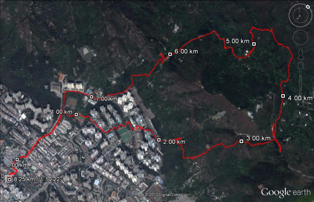 Wong Tai Sin 130410 8.25km 70mins