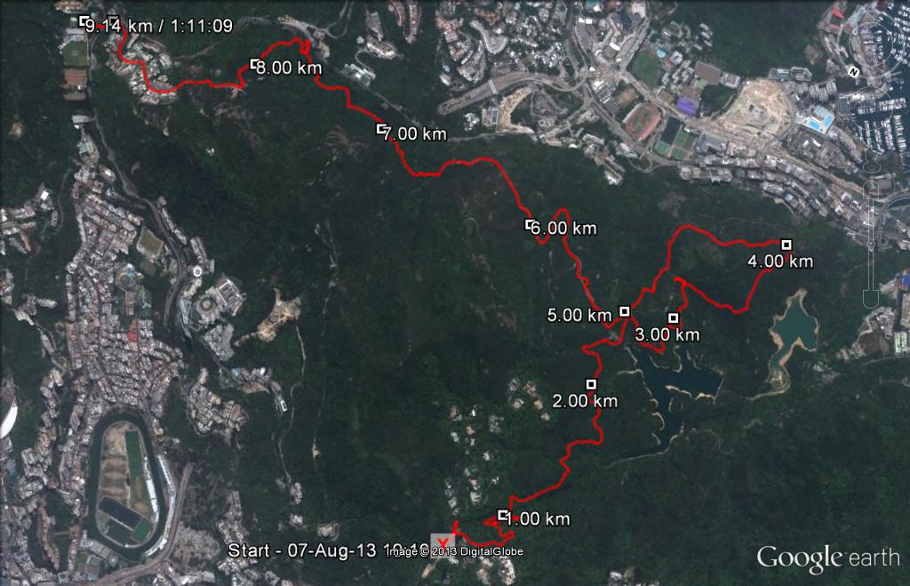LSW1911 Wanchai Gap to HKCC 130807 9.14km 71mins