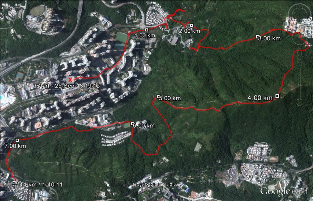 Po Lam to Hang Hau 130925 7.44km 100mins