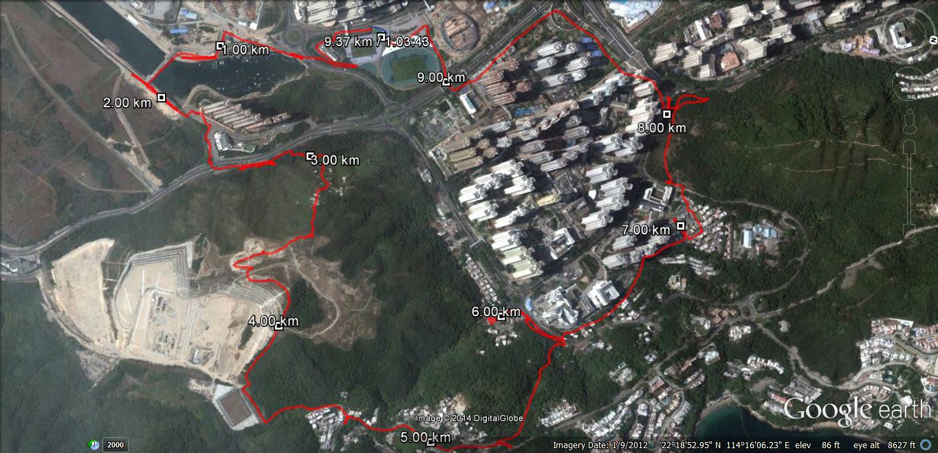 Yau Tong 140205 11.39km 78mins