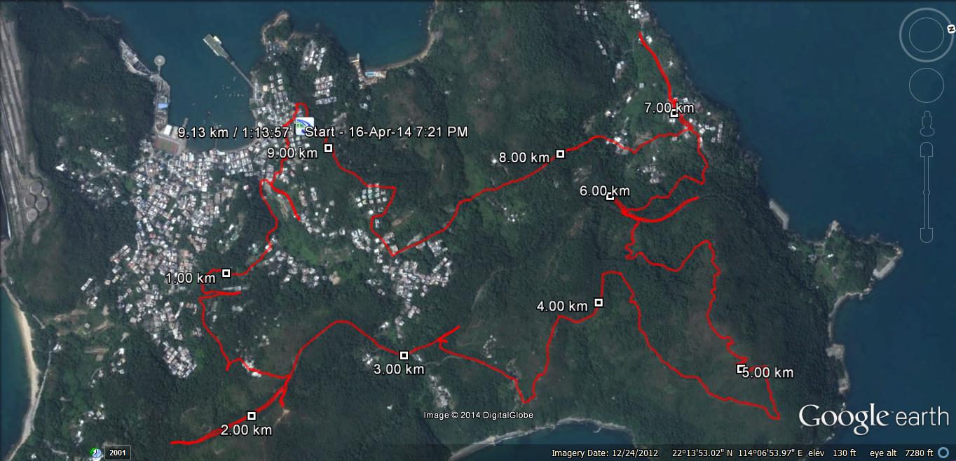 Lamma 140416 9.13km 73mins