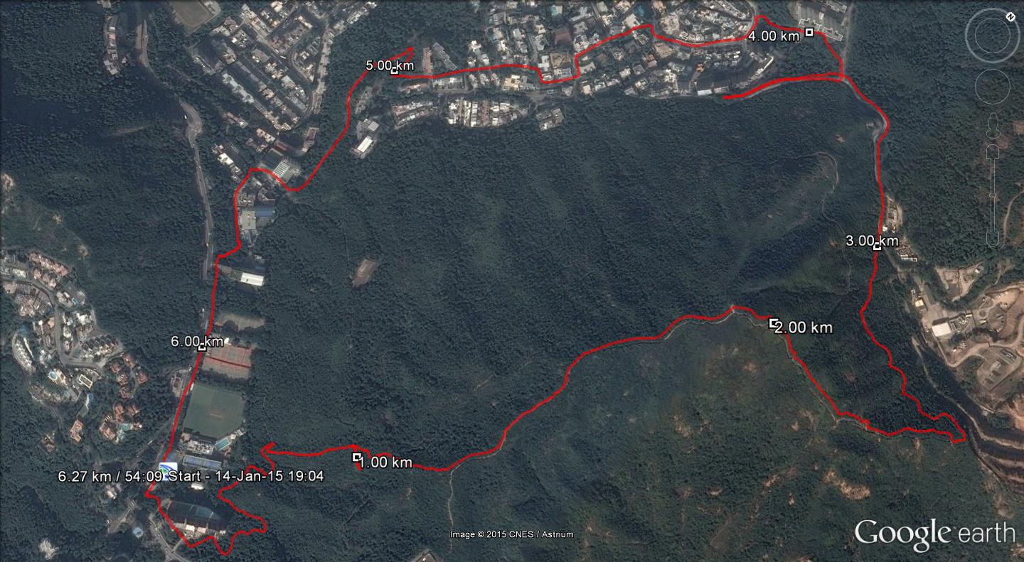 HKCC 150114 6.27km 54mins