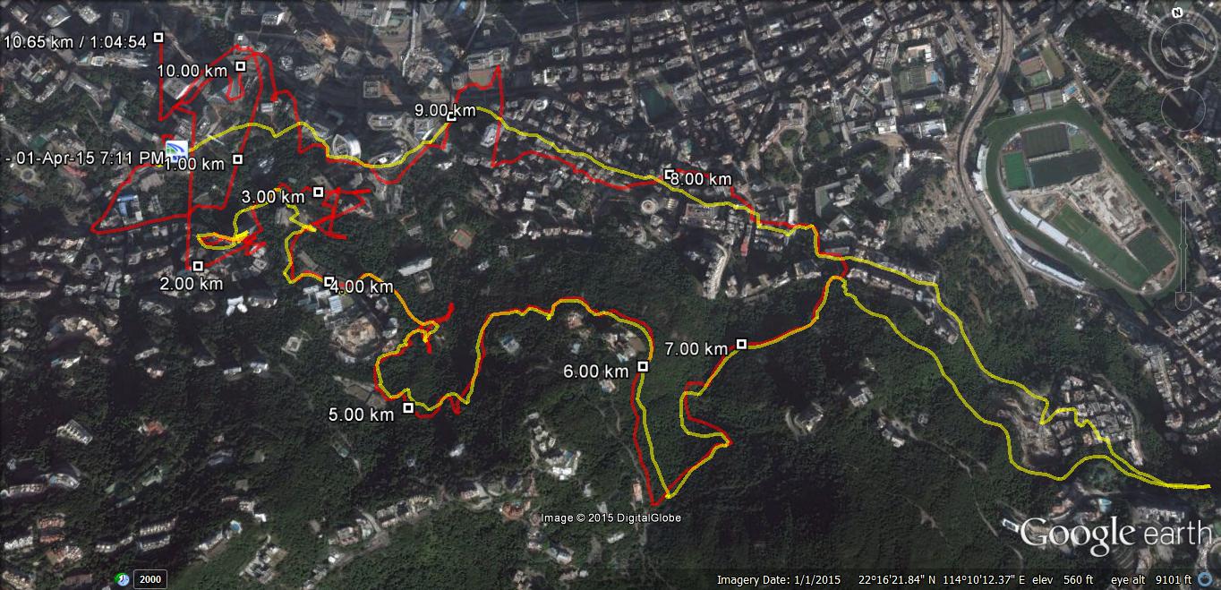  Squash Courts 150401 10.65km 64mins