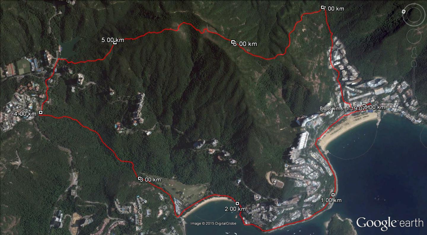 Repulse Bay 150715 8.08km 79mins