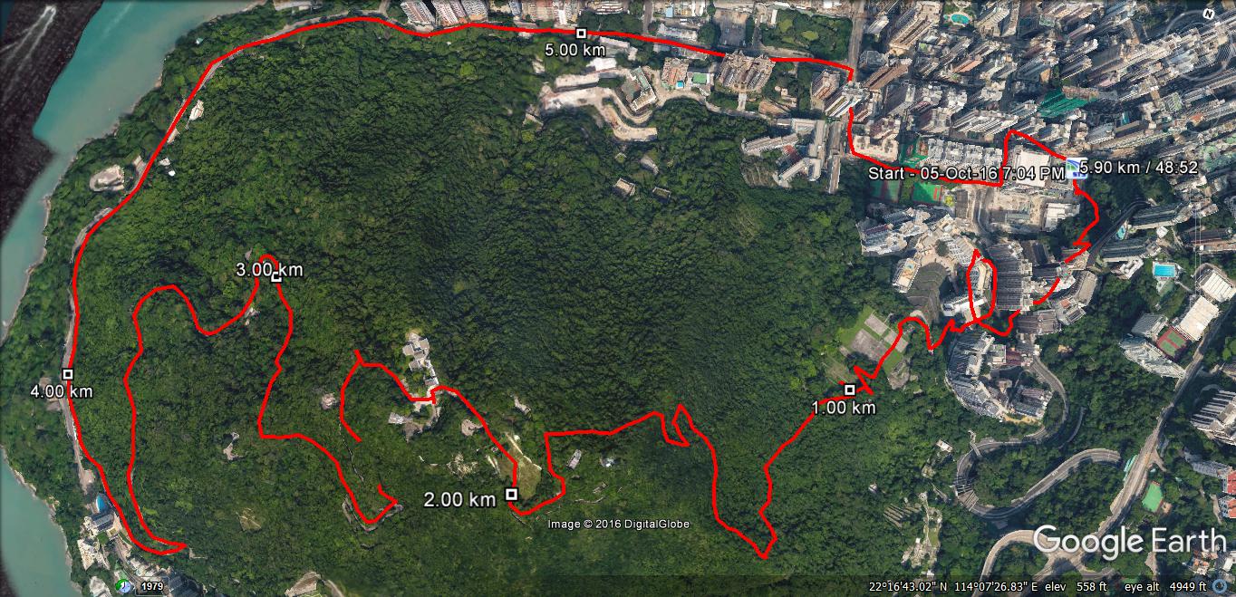 Kennedy Town 161005 5.90km 48mins