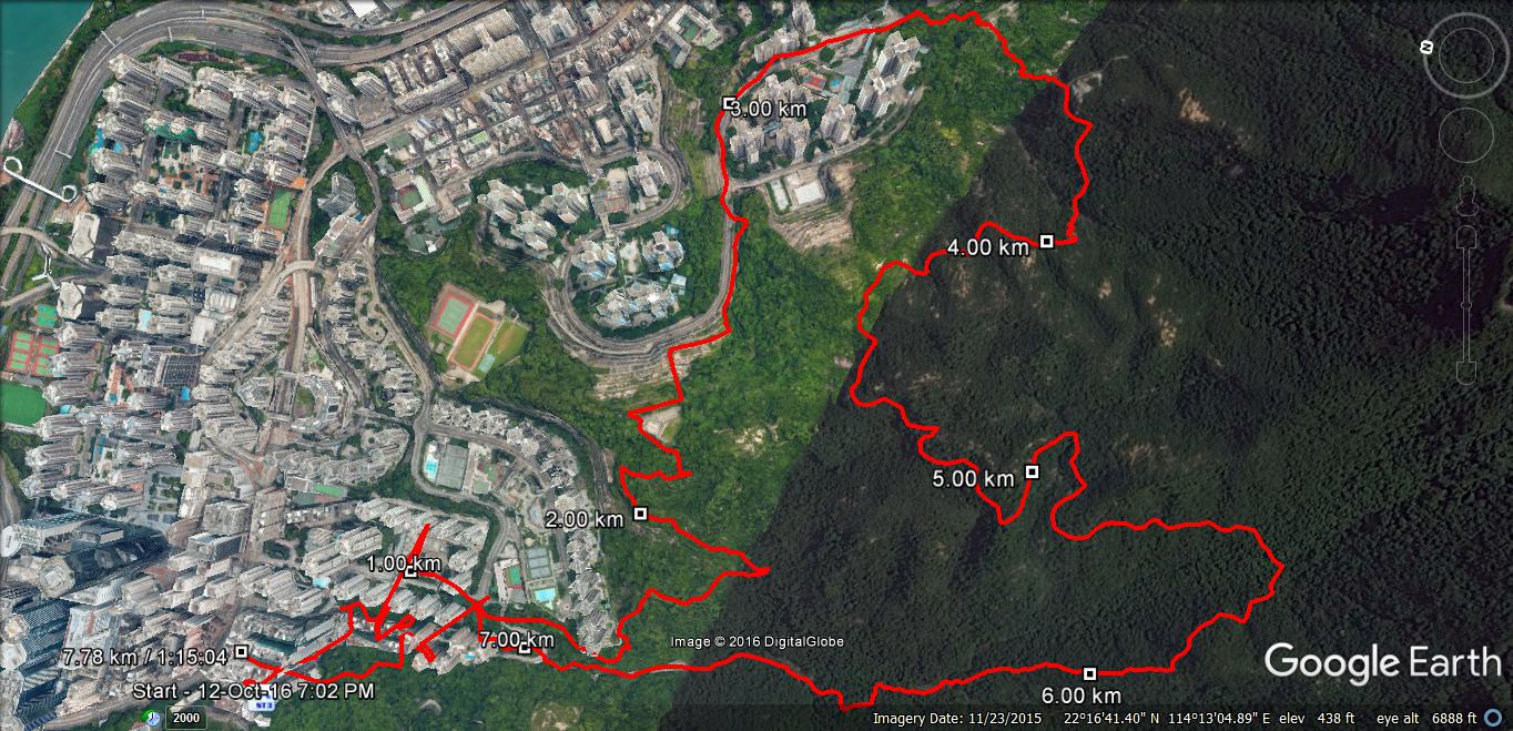 Quarry Bay Street 161012 7.78km 75mins