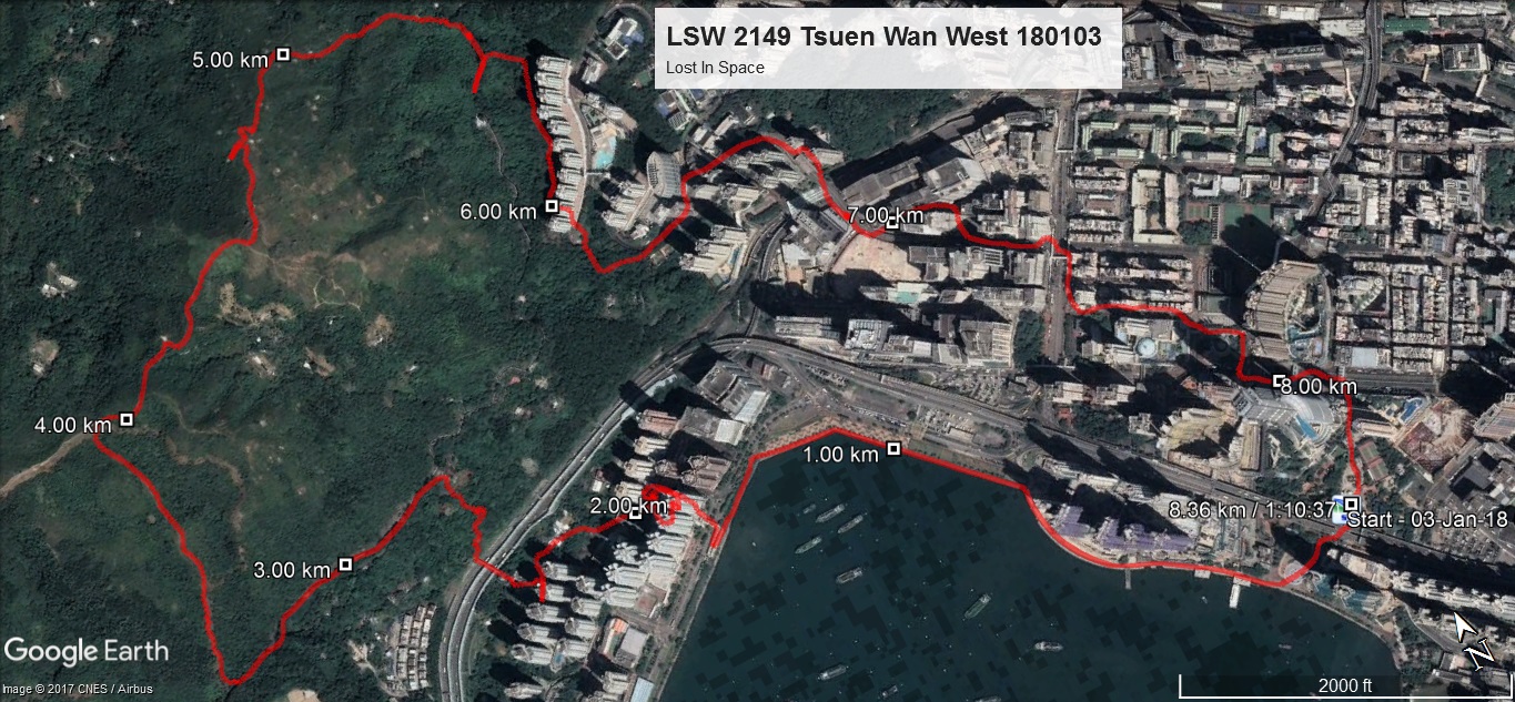 Tsuen Wan West 180103 8.36km 70mins