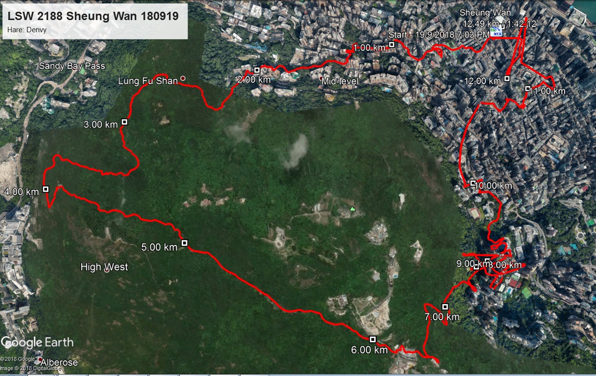 Sheung Wan 180919 12.49km 102mins