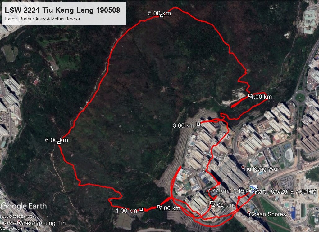 Tiu Keng Leng 190508 7,77km 75mins