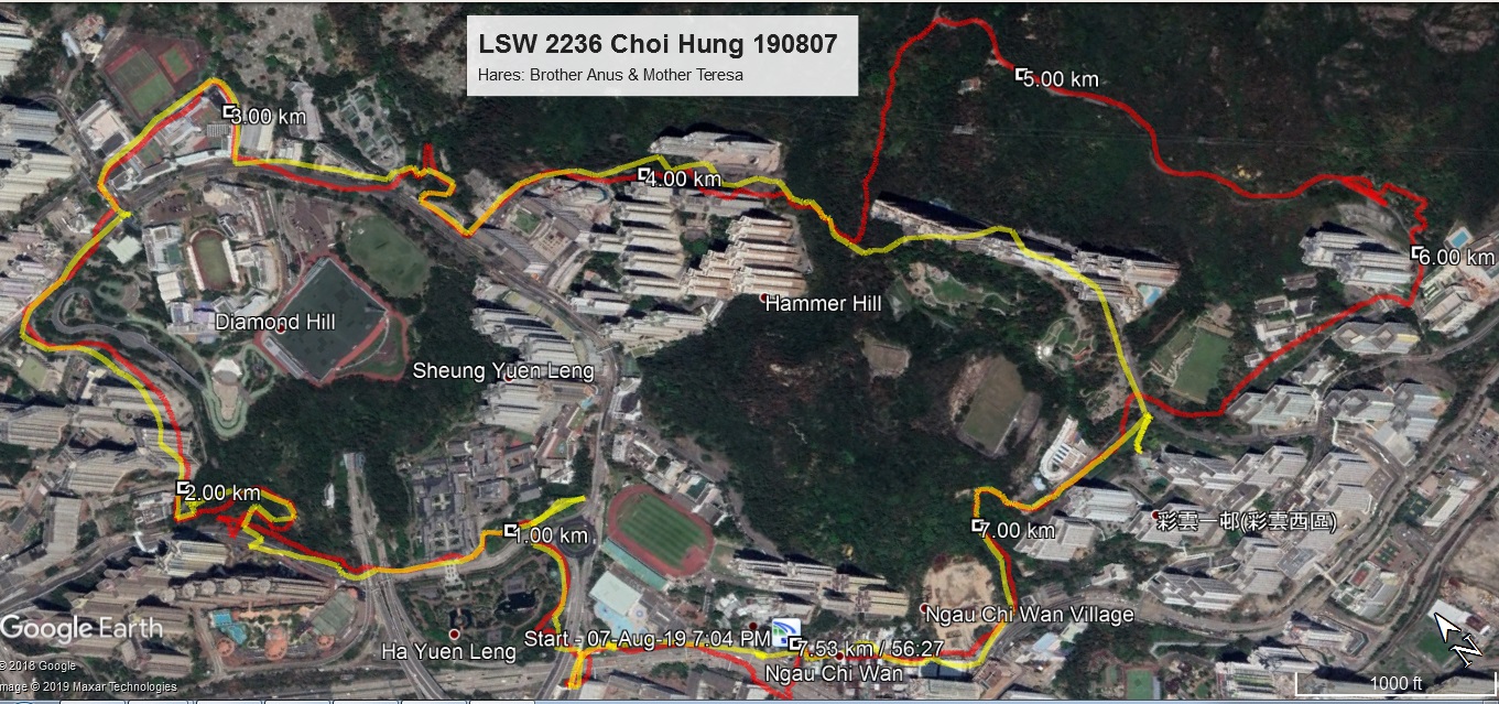 Choi Hung 190807  7.53km 56mins