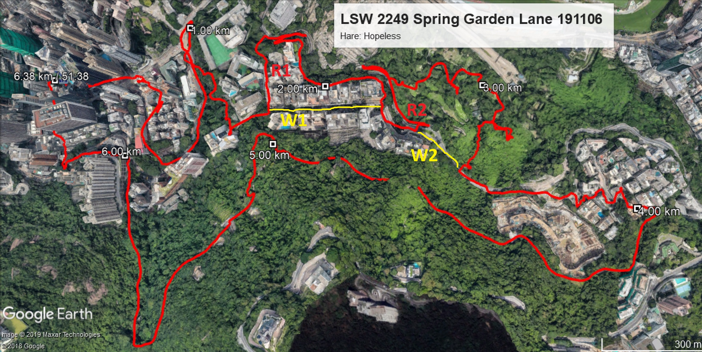 Spring Garden Lane 191106 6.38km 51mins