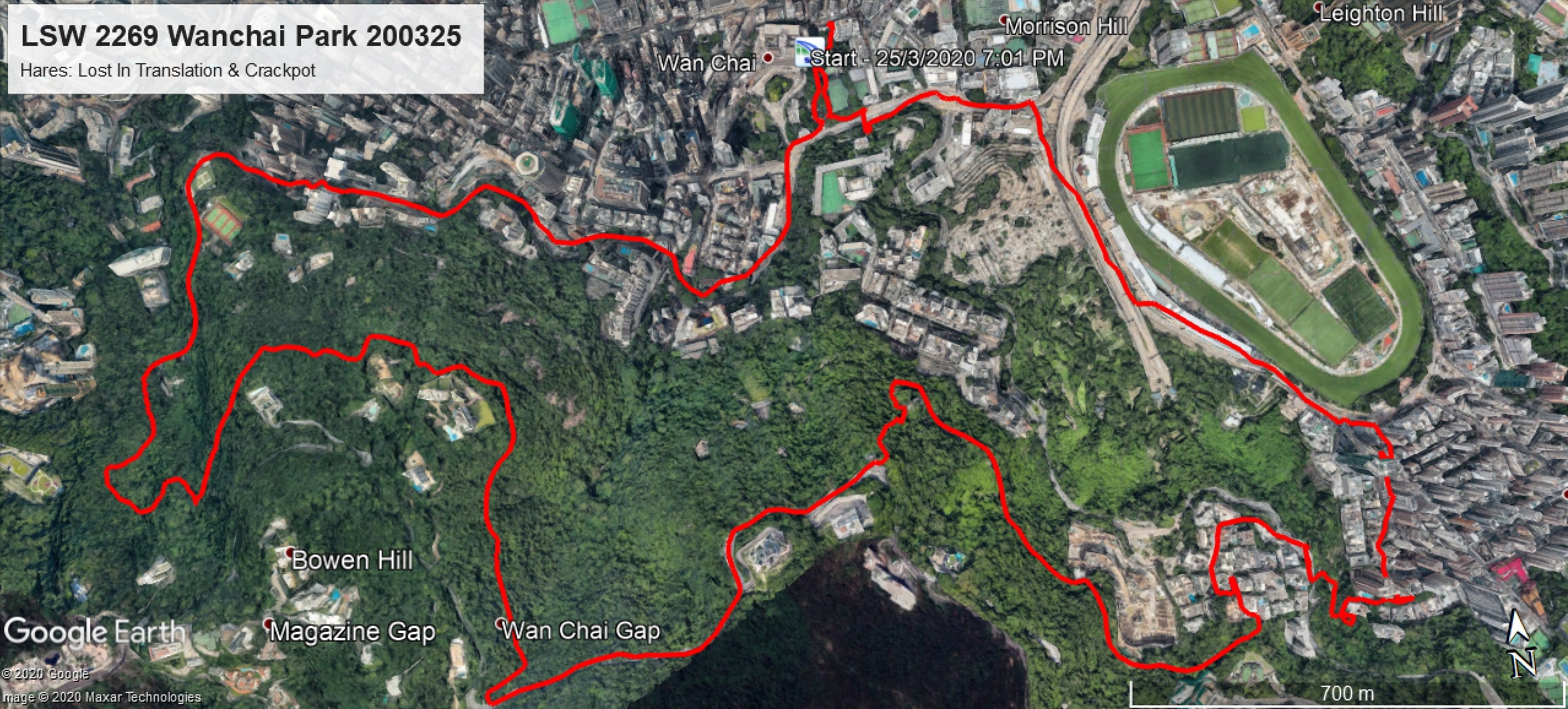 Wanchai Park 200325 7.82km 72mins