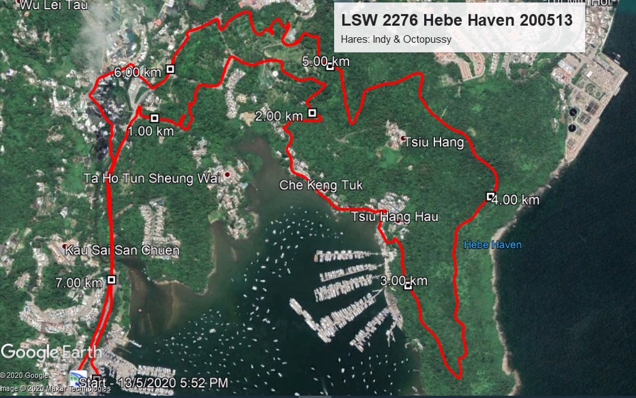 Hebe Haven 200513 7.34km 56mins