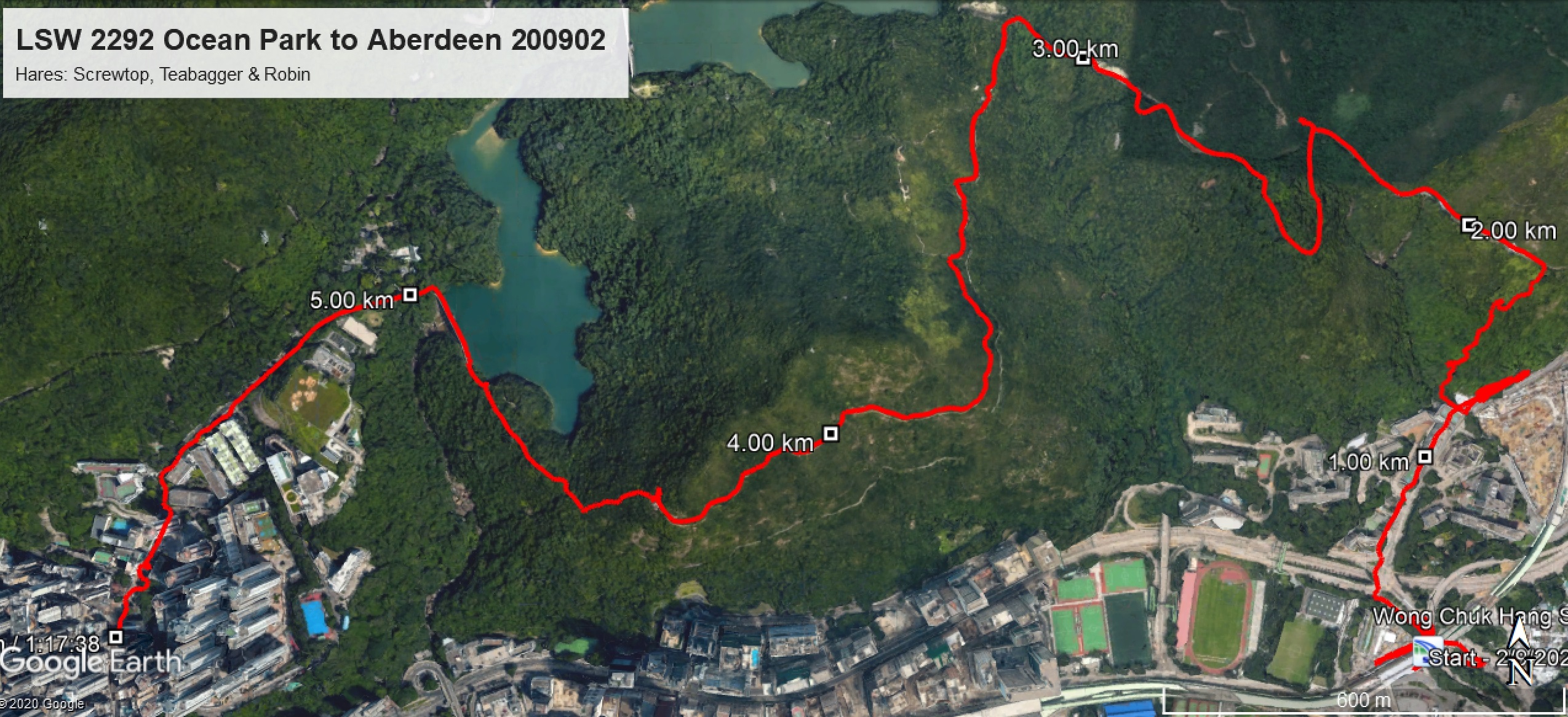 Sai Ying Pun to Spring Garden Lane 200909 8.76km