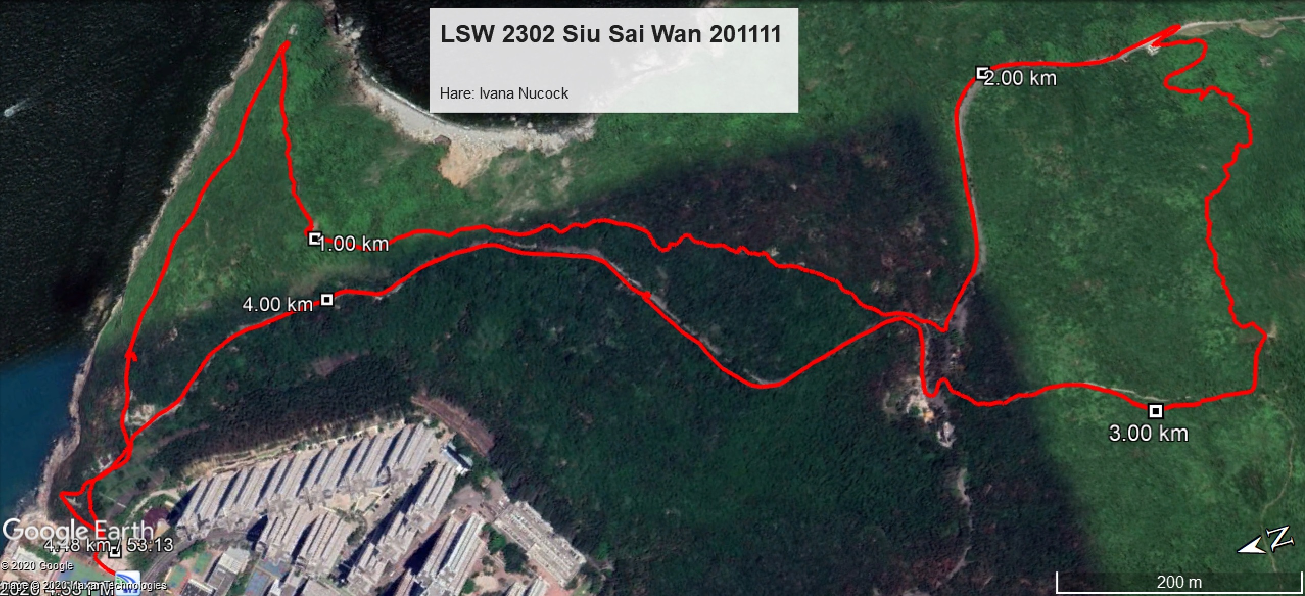 Siu Sai Wan 201111 4.48km 53mins