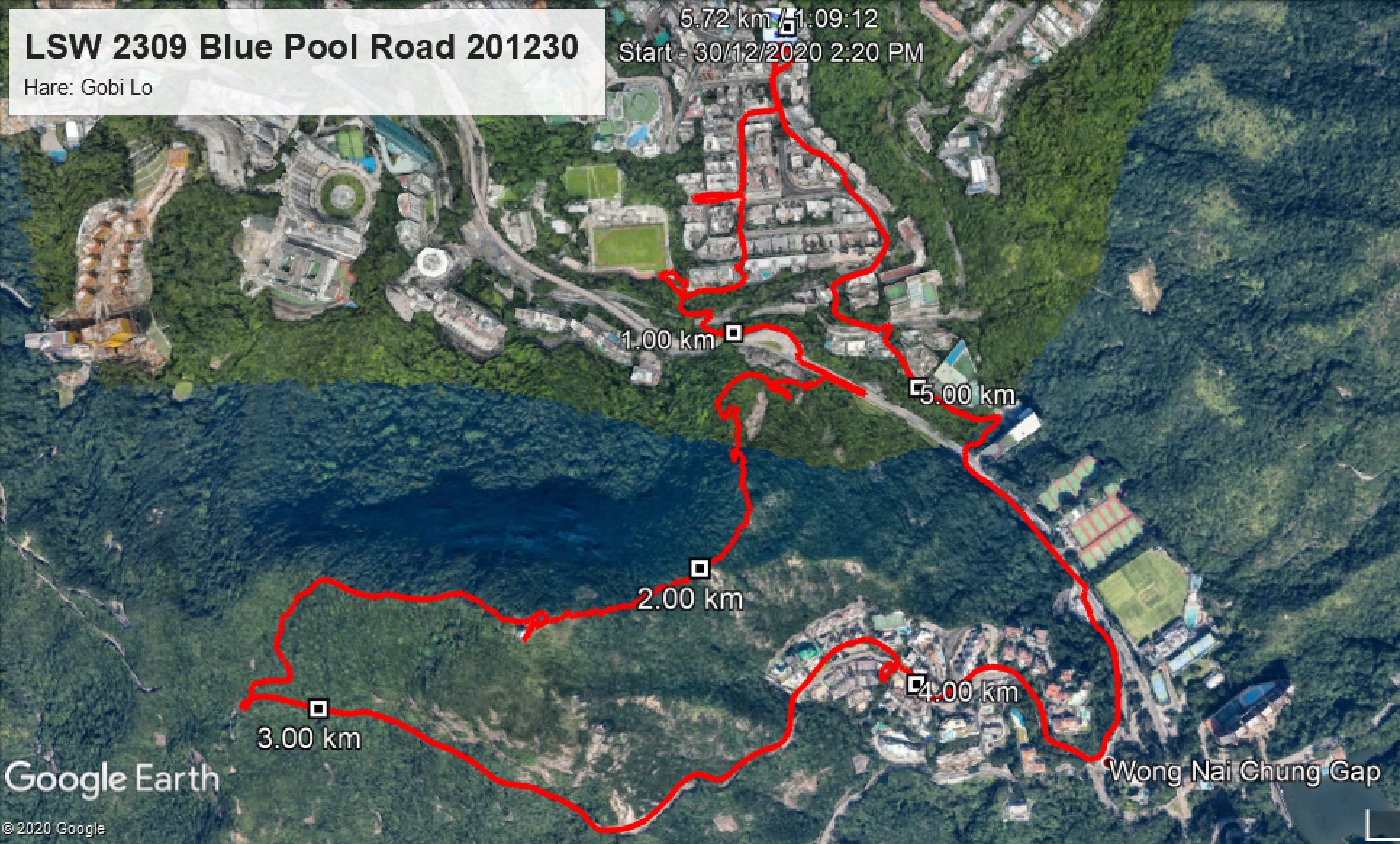 Blue Pool Road 201230 5.72km 69mins