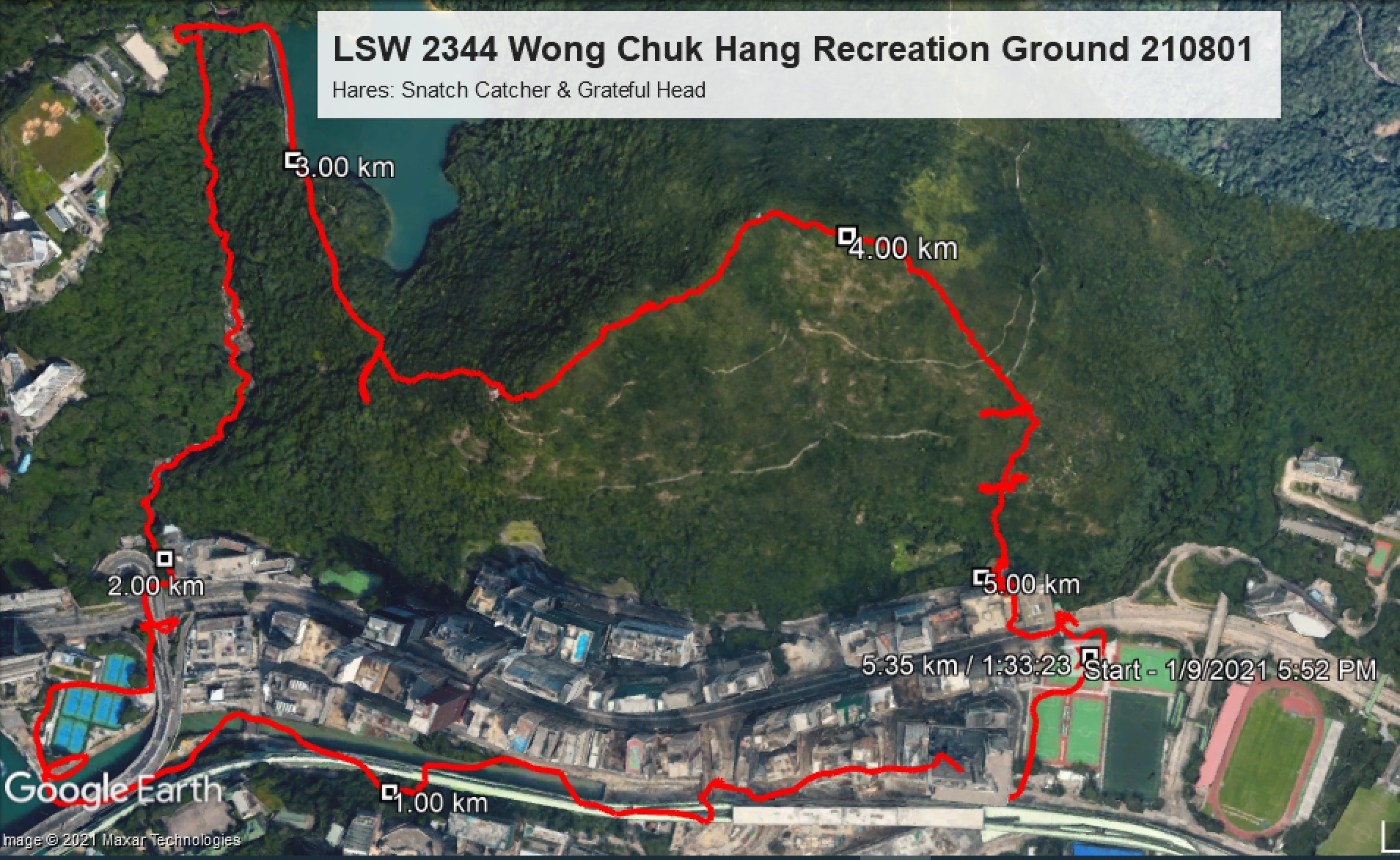 Wong Chuk Hang Recreation Ground 210801 5.35km