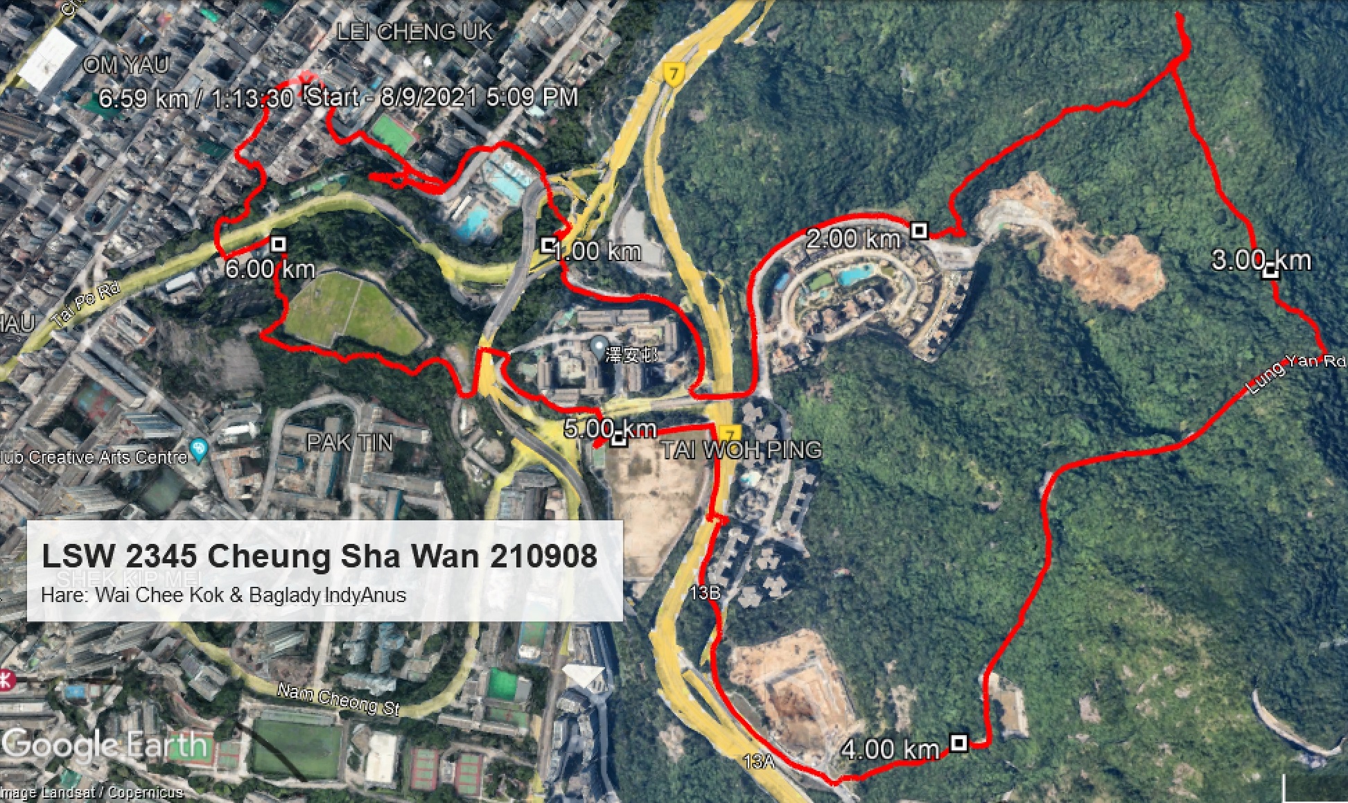 Cheung Sha Wan 210908 6.59km