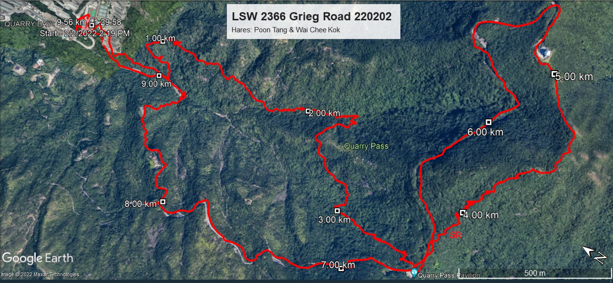 Grieg Road 220202 9.56km