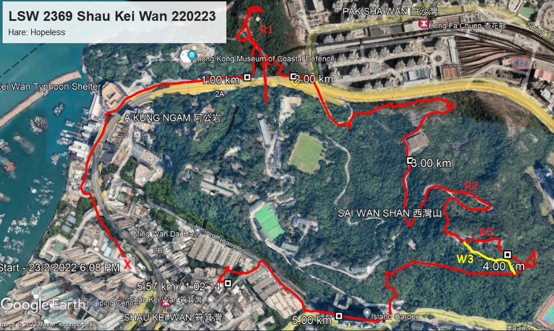 Shau Kei Wan 220223 5.57km