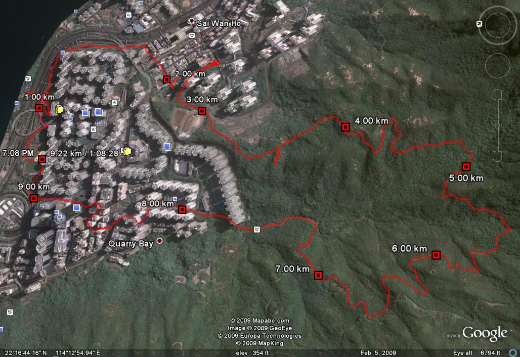 Quarry Bay Park 9.22km 66mins