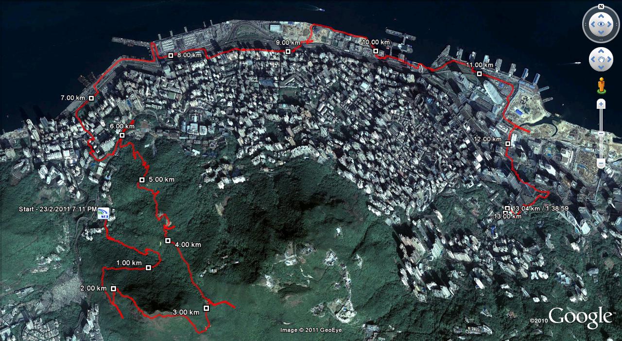 Pok Fu Lam 110223 13.04km 98mins