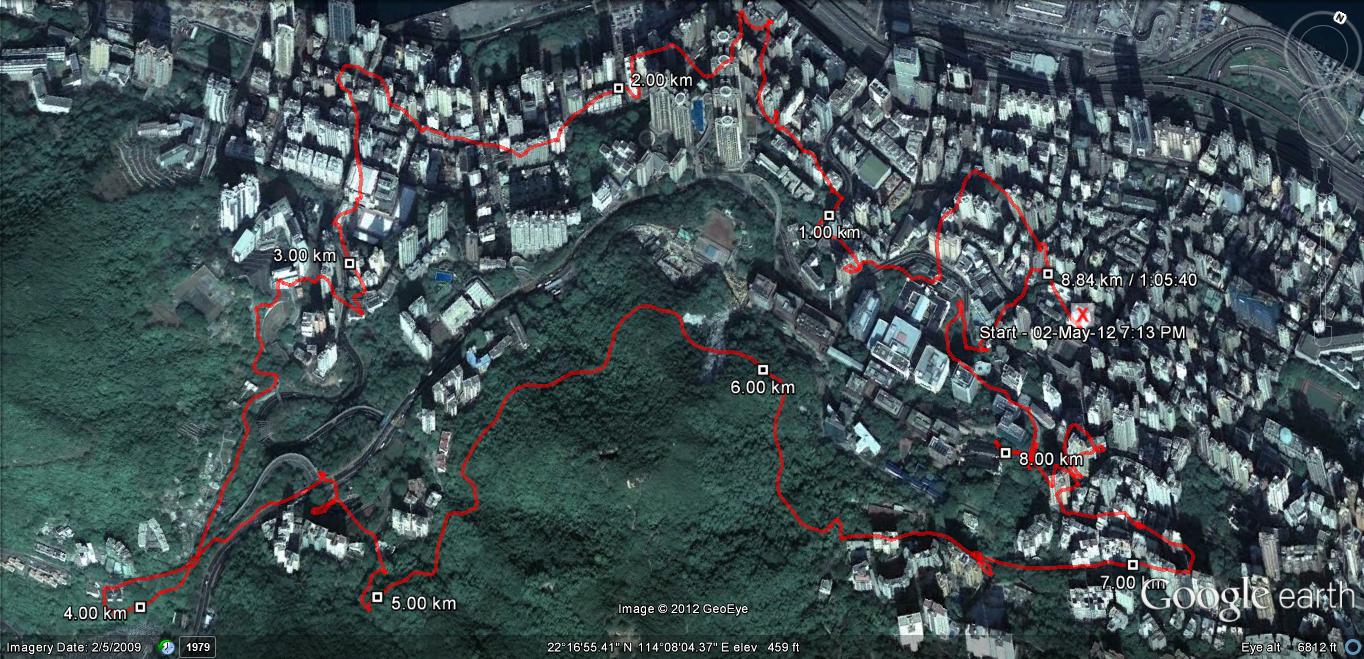 Rose Lane 8.84km 65mins