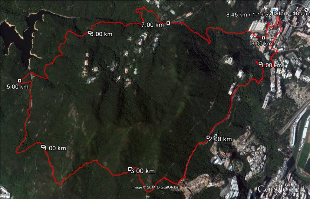 Hopewell Centre 140618 8.45km 79mins