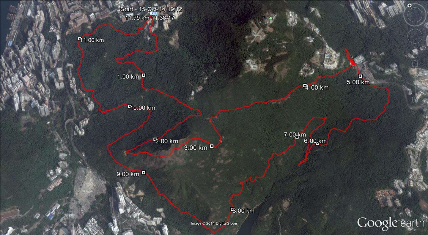 Kotewall Rd  141015 11.79km 98mins