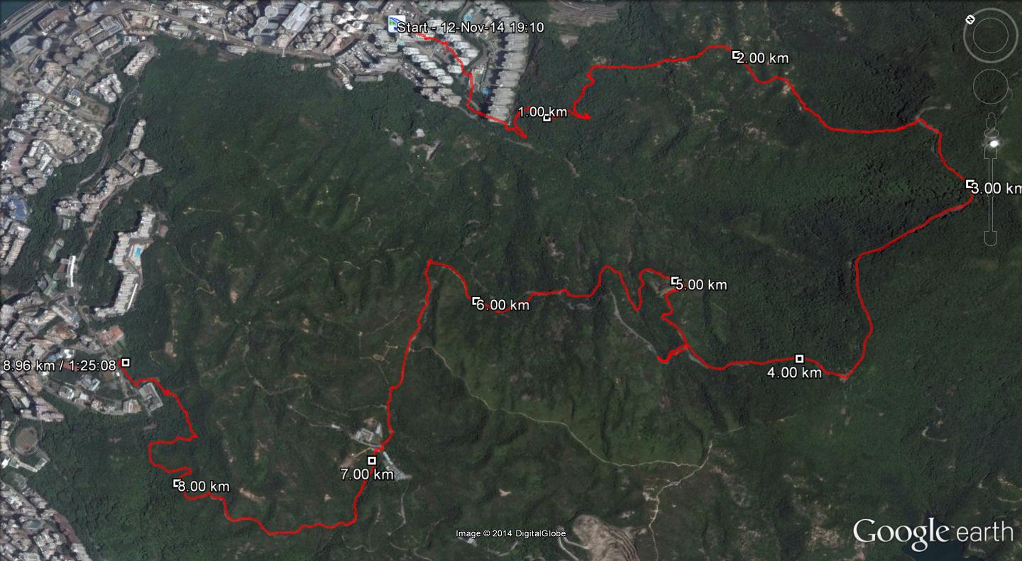 Taikoo to Braemar Hill Playground 141112 8.96km 85mins
