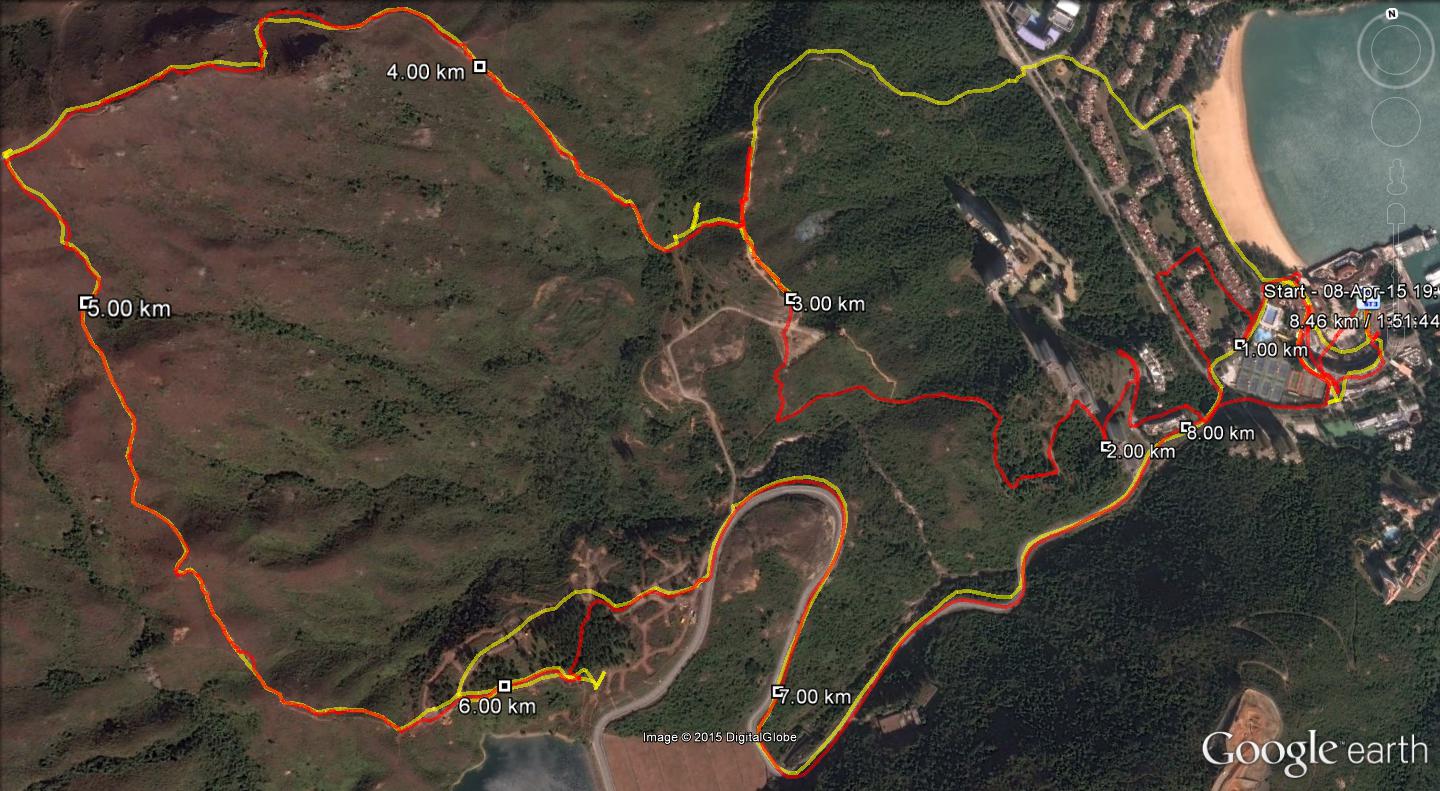 Discovery Bay 150408 8.46km 111mins