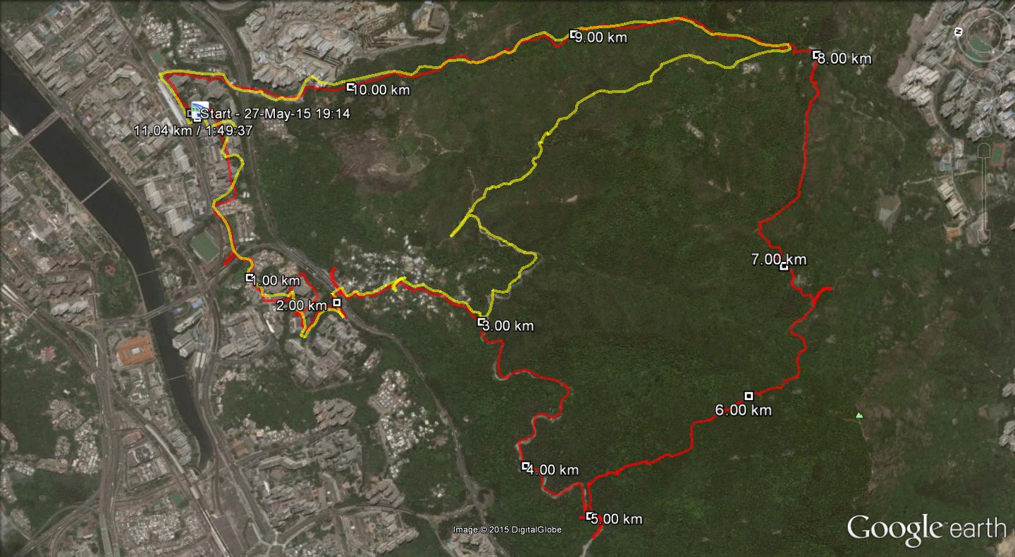 Sha Tin Wai 150527 11.04km 109mins