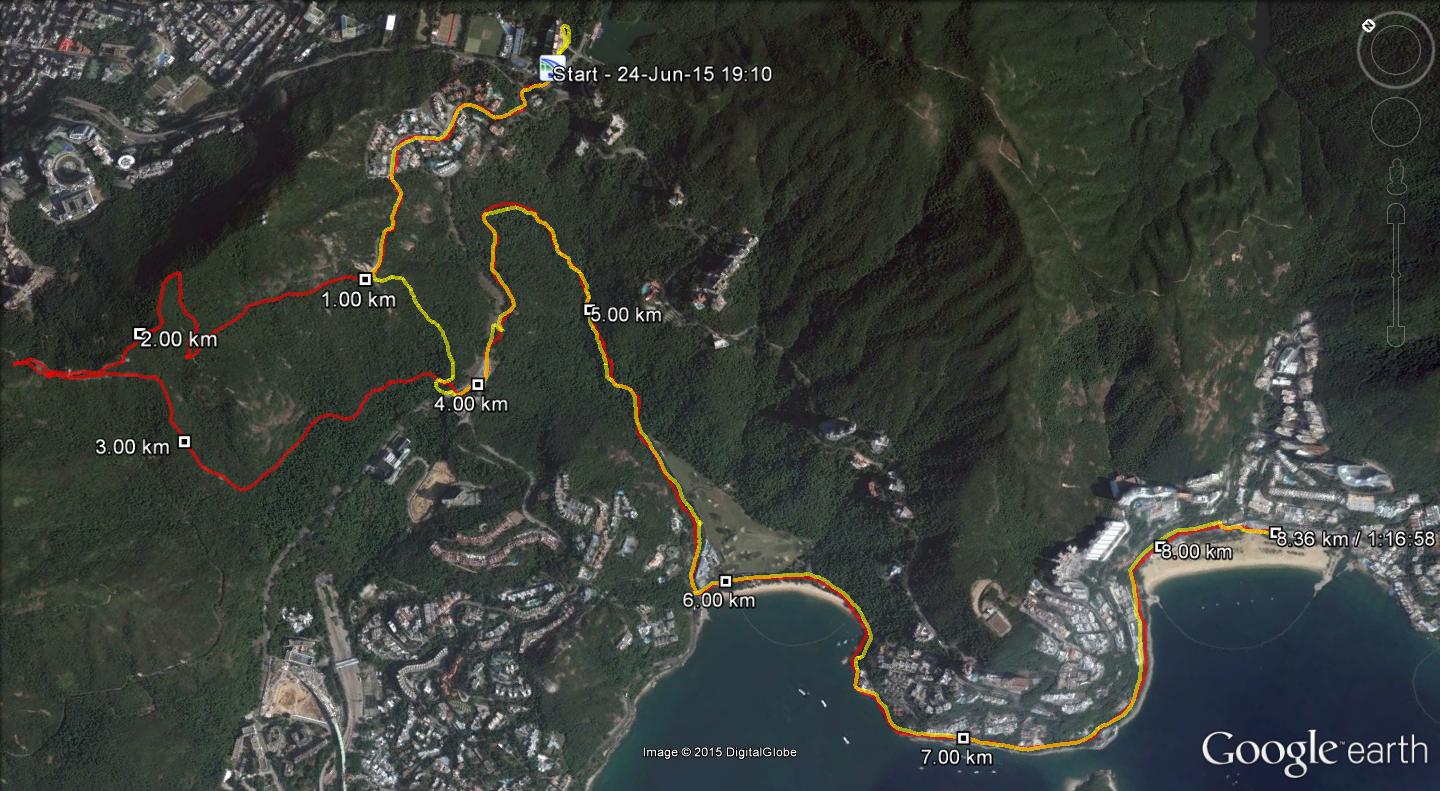 Park Place to Repulse Bay 150624 8.34km 76mins