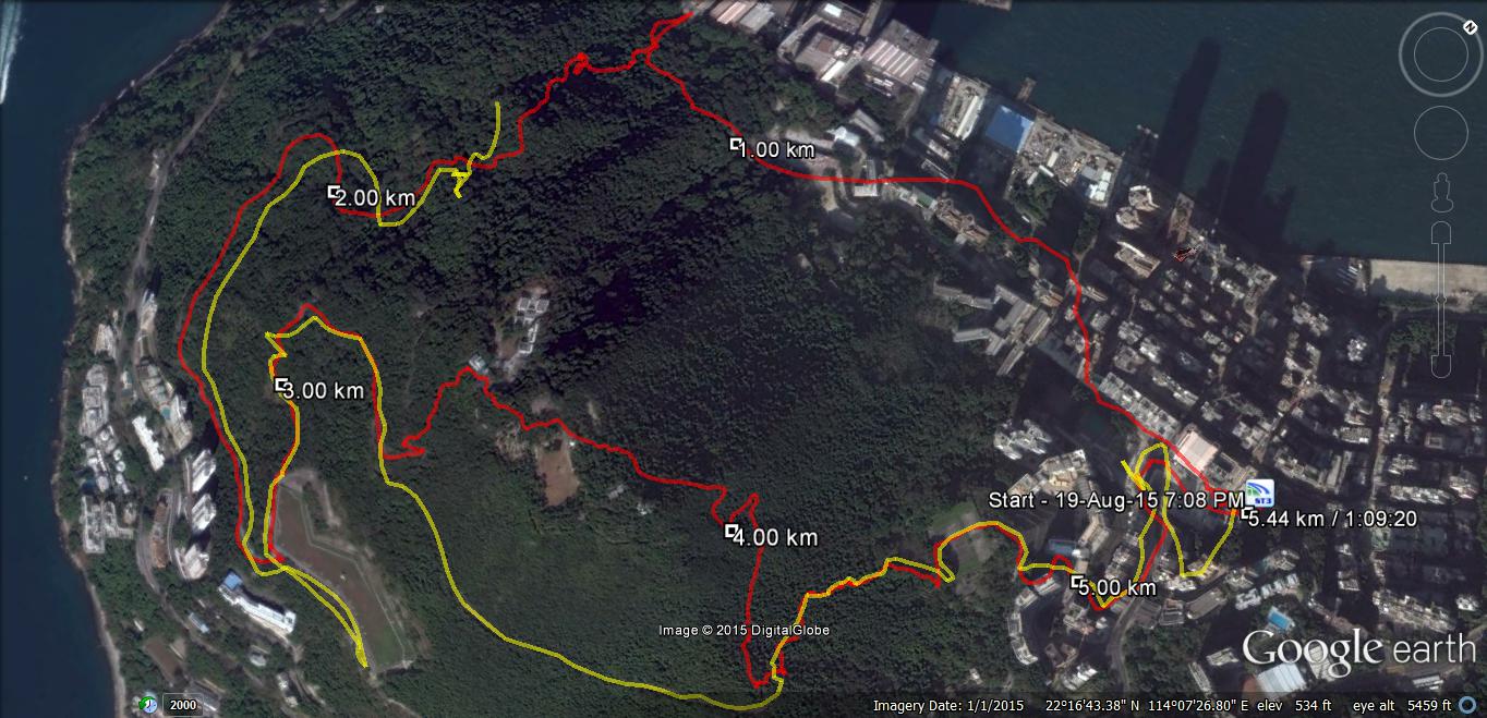 Kennedy Town 150819 5.44km 69mins