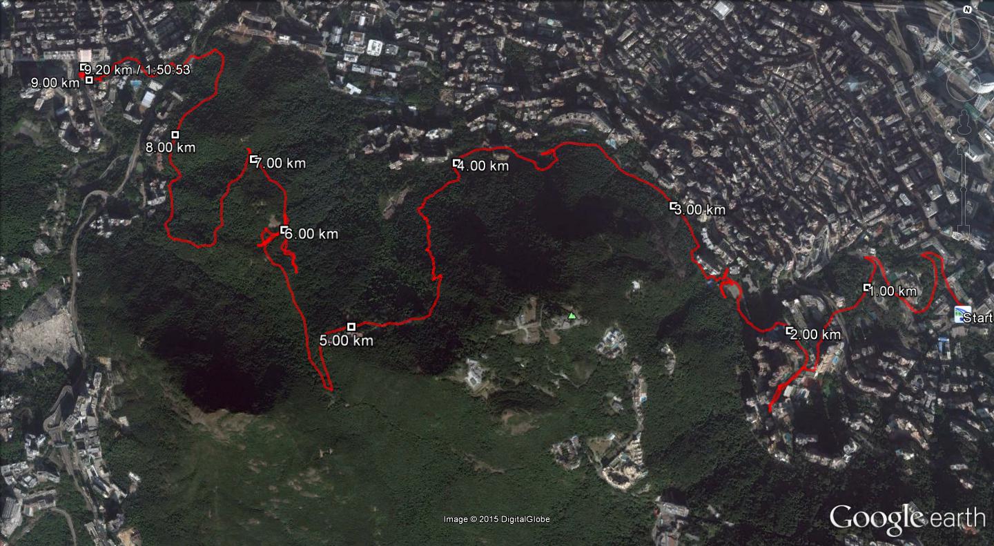Squash Courts to Kennedy Town 9.20km 110mins