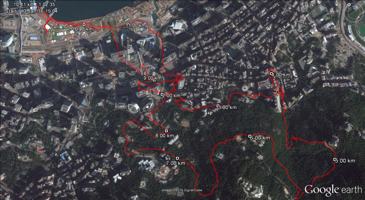 Pier 8 160113 10.41km 62mins