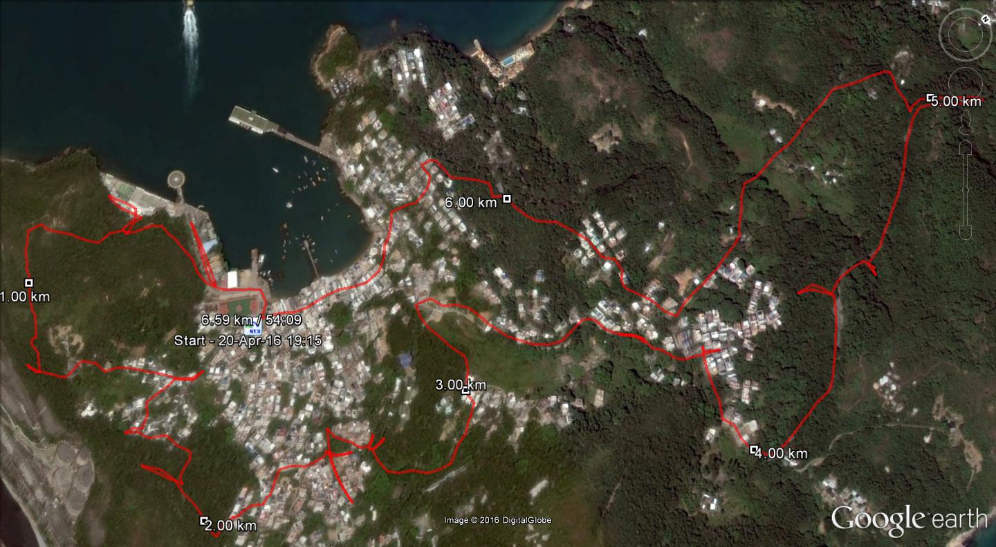 Yung Shue Wan 160420 6.59km 54mins
