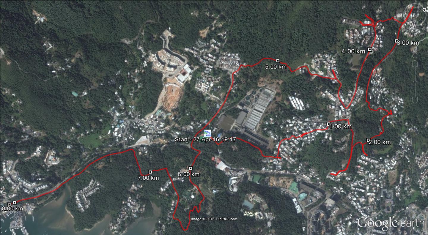  Pak Kong to Hebe Haven 160427 8.01km 63mins