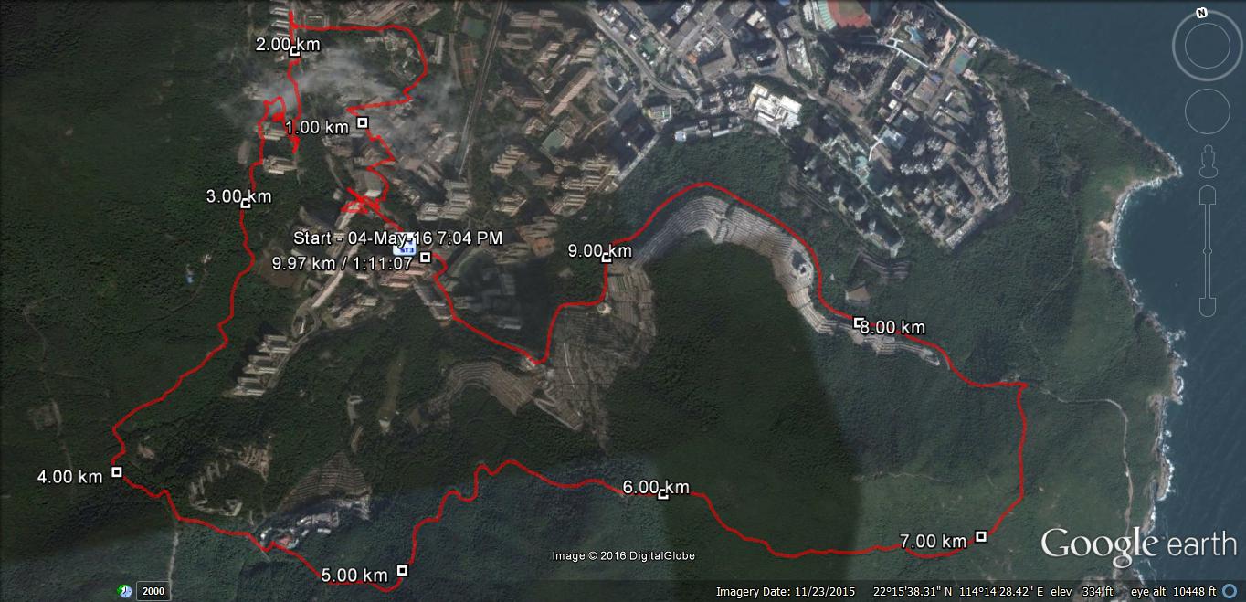 LSW2058 Chai Wan 160504 9.97km 71mins