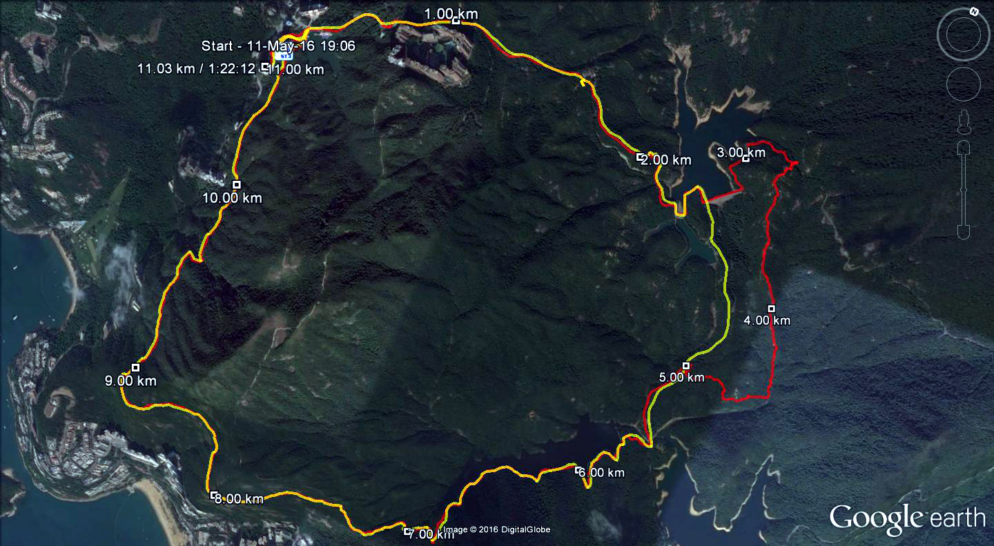 Celestial Gardens 160511 11.03km 82mins